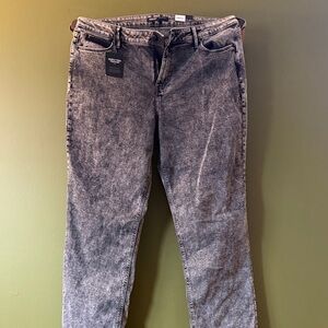 Simply Vera Vera Wang Gray Acid Wash Jeans